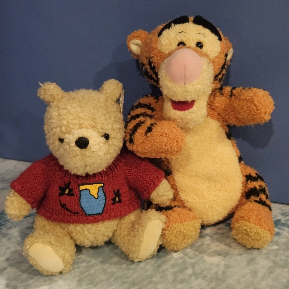 GUND Classic Pooh Plush & WORKING 1998‎ Mattel Singing Tigger With Batteries